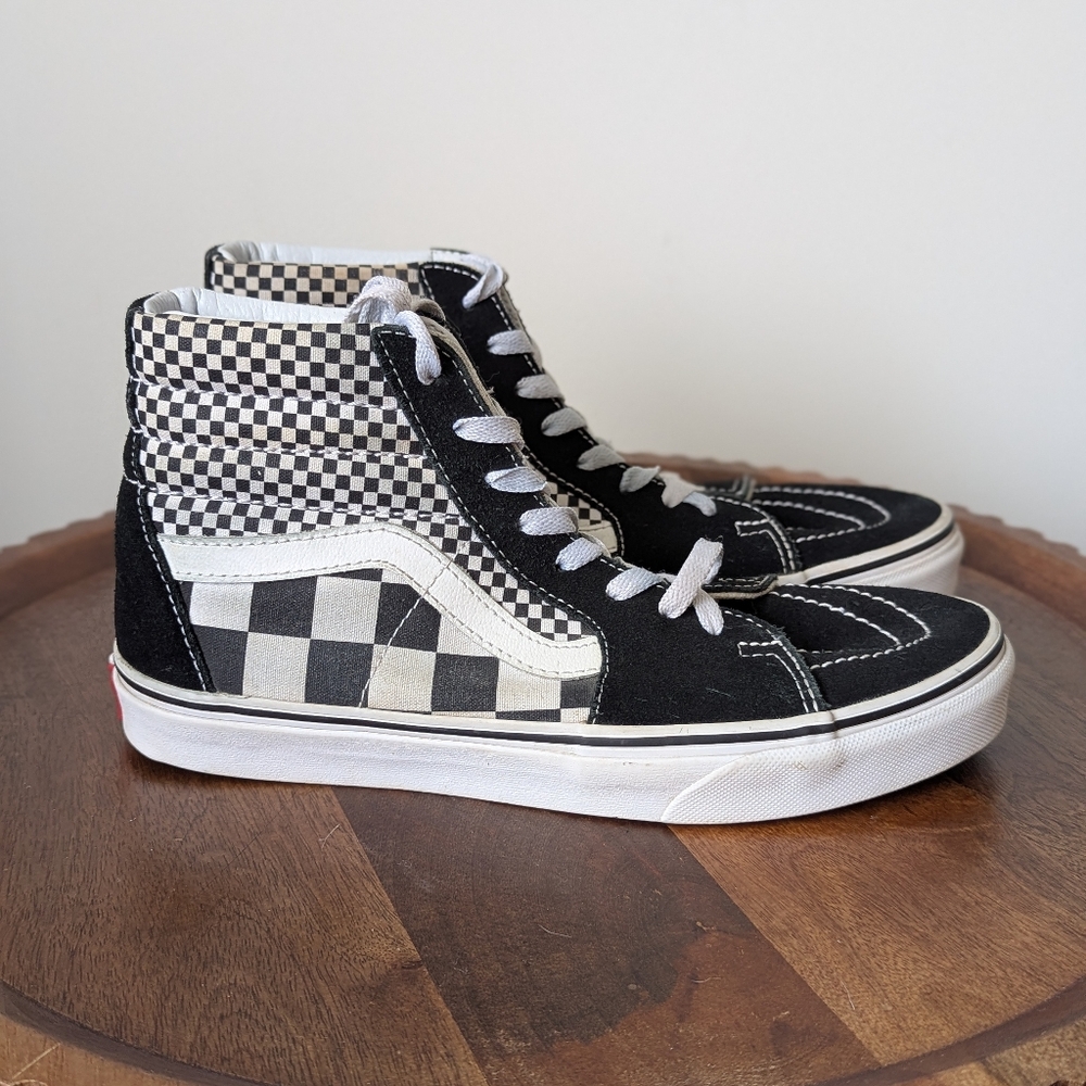 Vans Sk8-Hi Mixed Checkerboard SneakerSize M 7 W 8.5